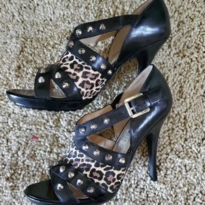 Michael Kors Leopard Shoes Heels 7.5